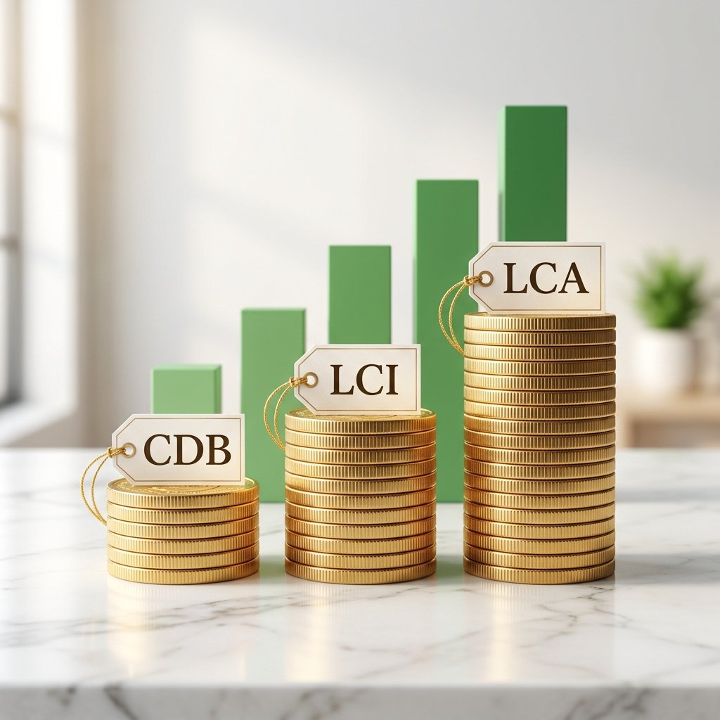 CDB, LCI e LCA — Comparativo de investimentos com a Selic a 14,75%